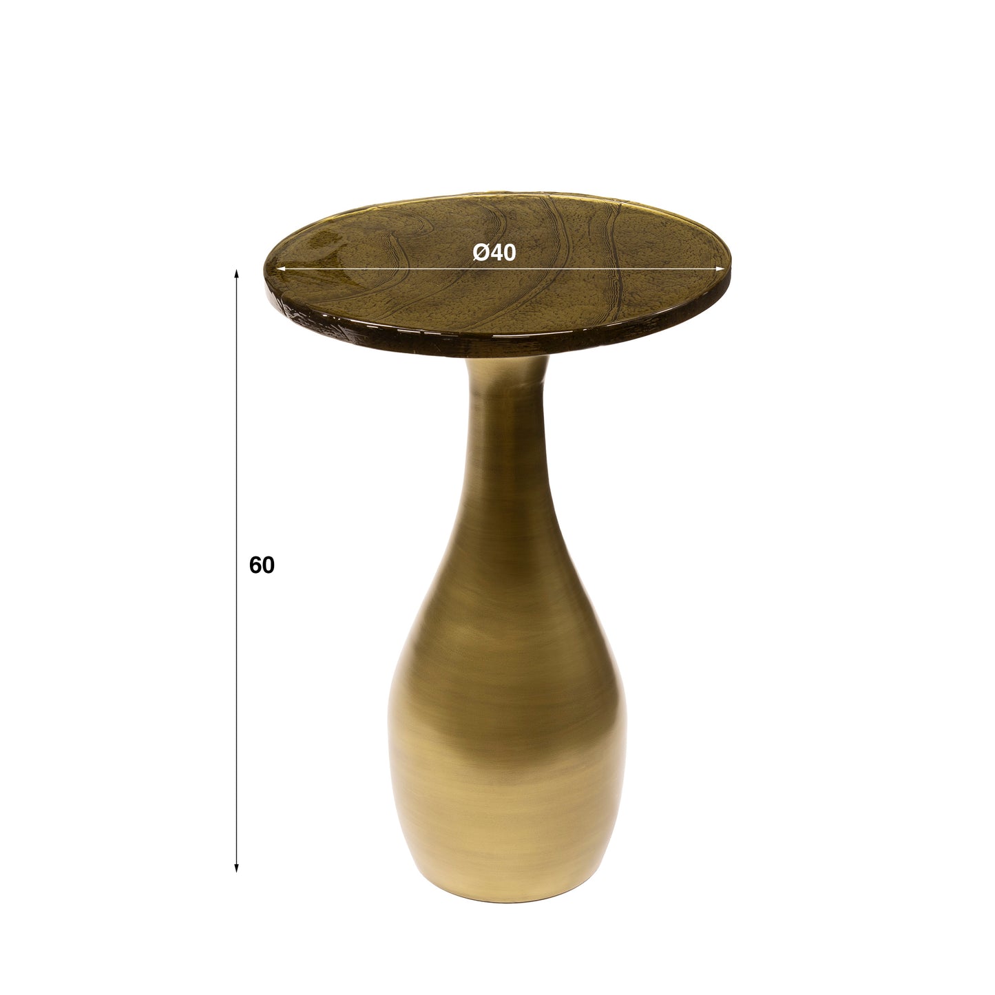 Beistelltisch – 40×40×60 cm – Antikkupfer | Modell N0182