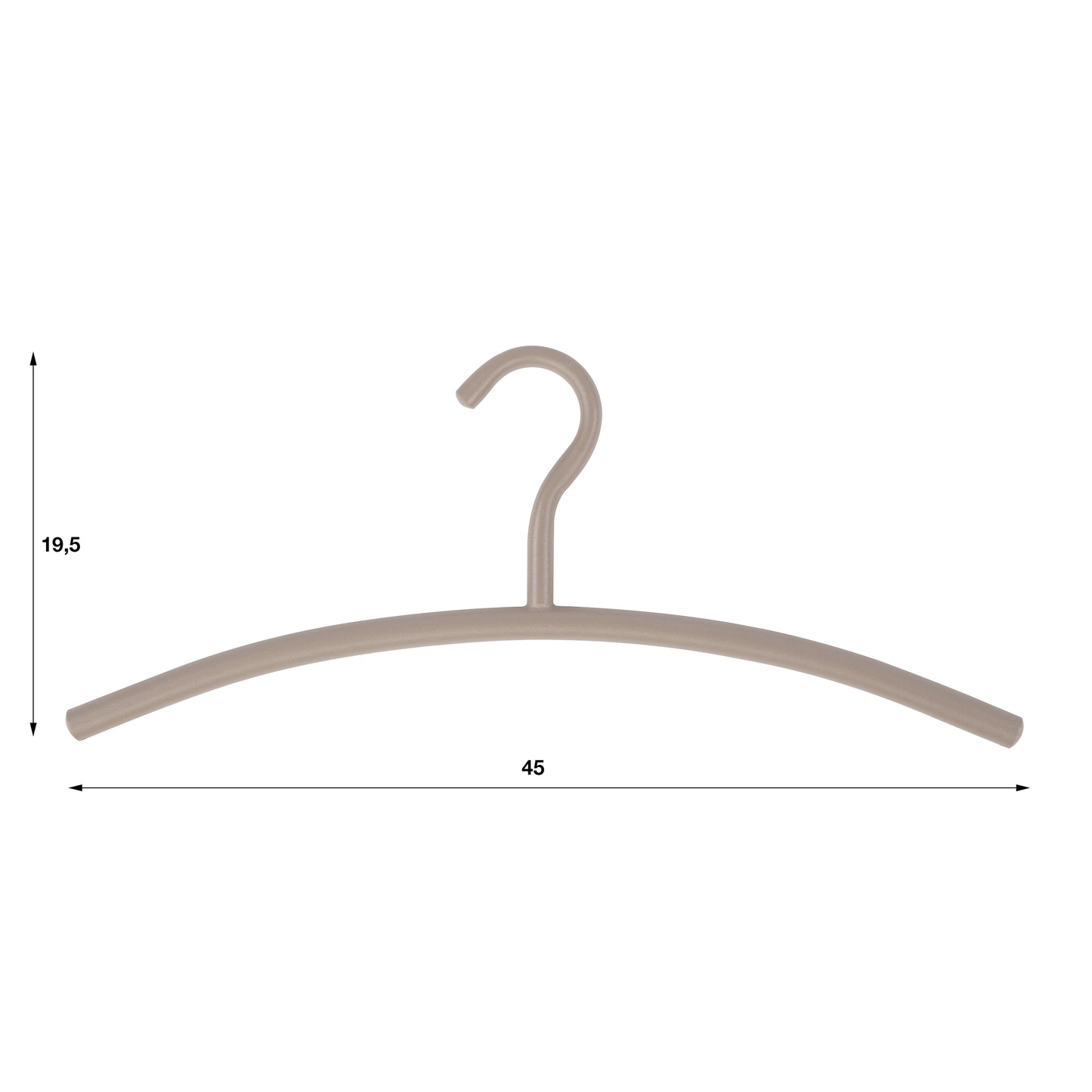 Kleiderbügel – 45×1,6×19,5 cm – Beige | Modell N0218