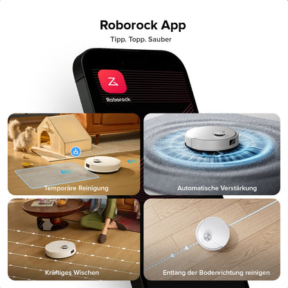 Roborock Q10 S5 Set Saug- und Wischroboter mit zusätzlichem Wischtuch*2 Stk.