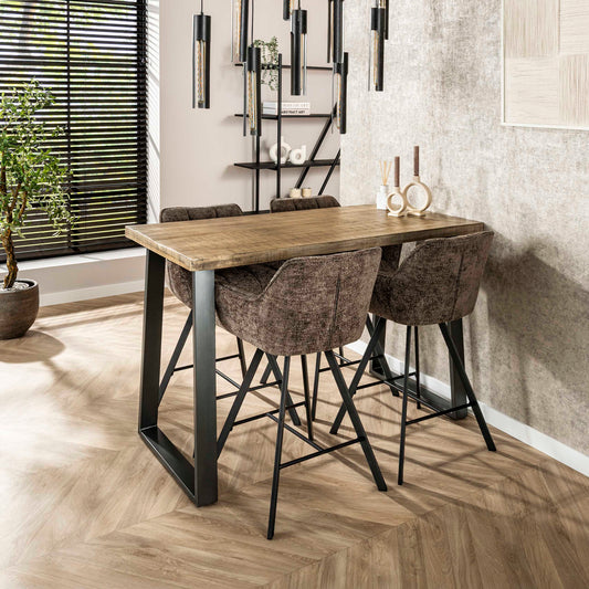 Bartisch – 135×70×92 cm – Massiv Mango antik | Modell N0017