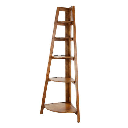 Wandschrank – 64×44×148 cm – Massiv Akazie sand | Modell N0018