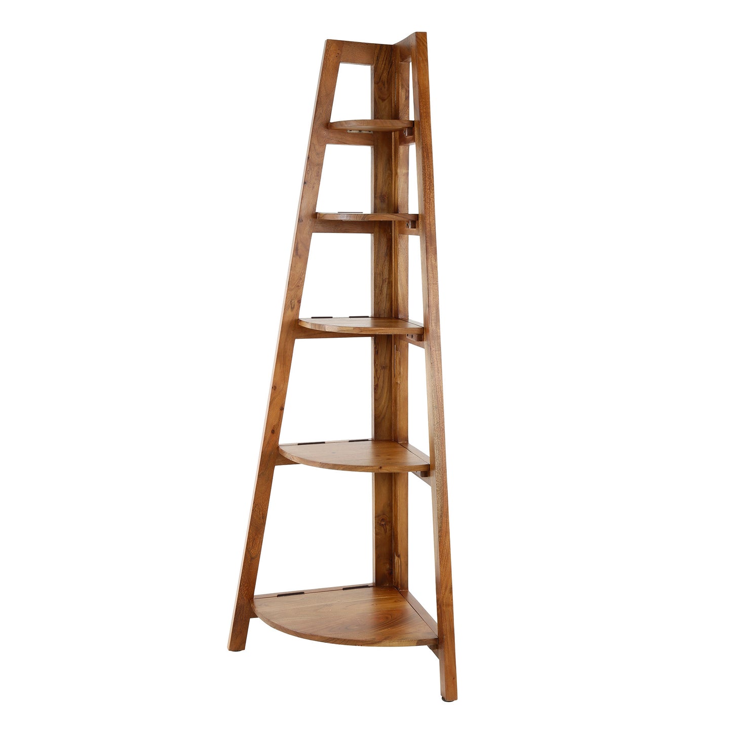 Wandschrank – 64×44×148 cm – Massiv Akazie sand | Modell N0018