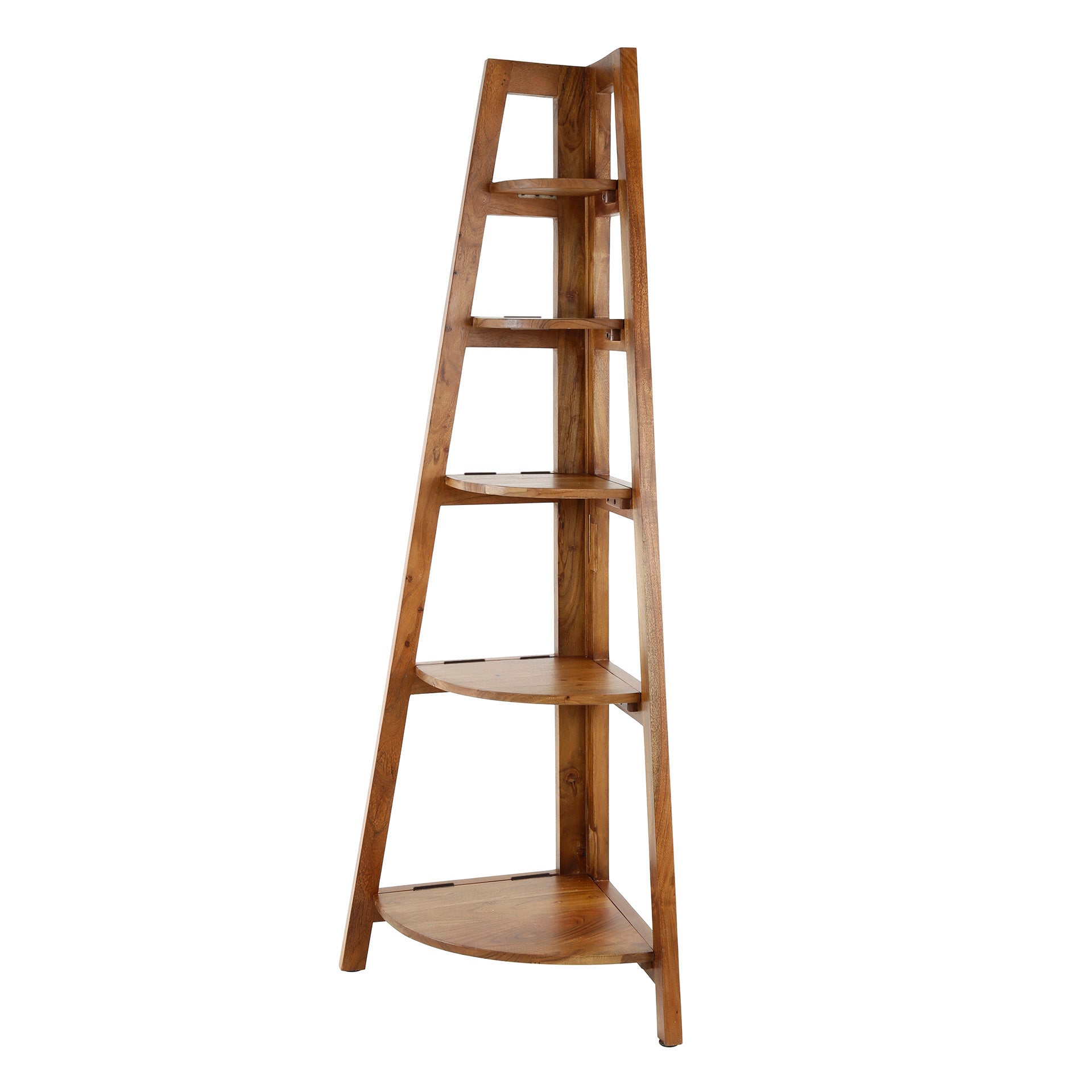 Wandschrank – 64×44×148 cm – Massiv Akazie sand | Modell N0018