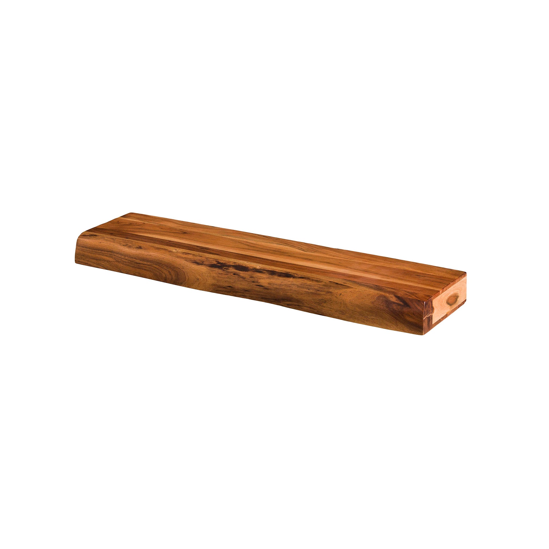 Wandregal – 100×25×8 cm – Massiv Akazie | Modell N0019