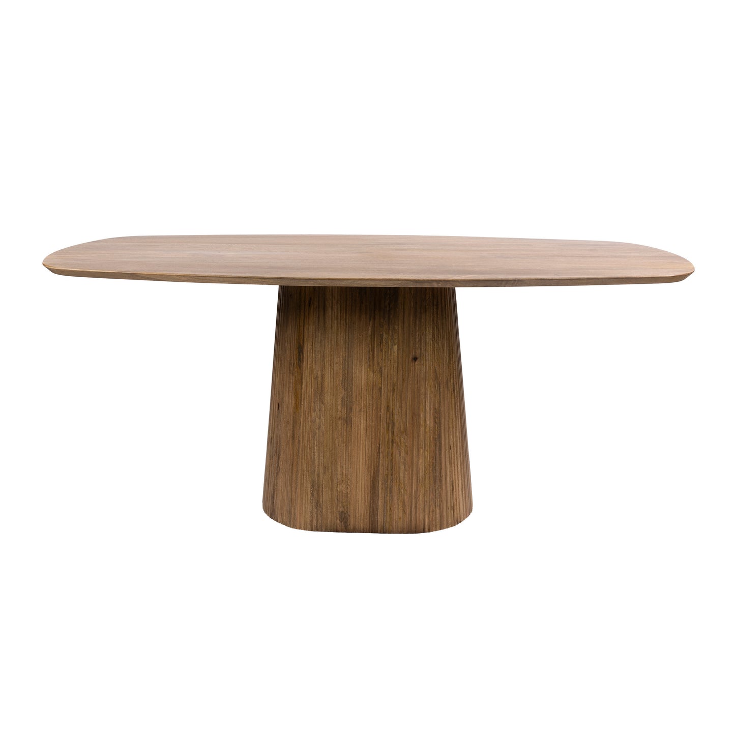 Esstisch – dänisch oval oval – 180×90×77 cm – Massiv Mango sand | Modell N0029