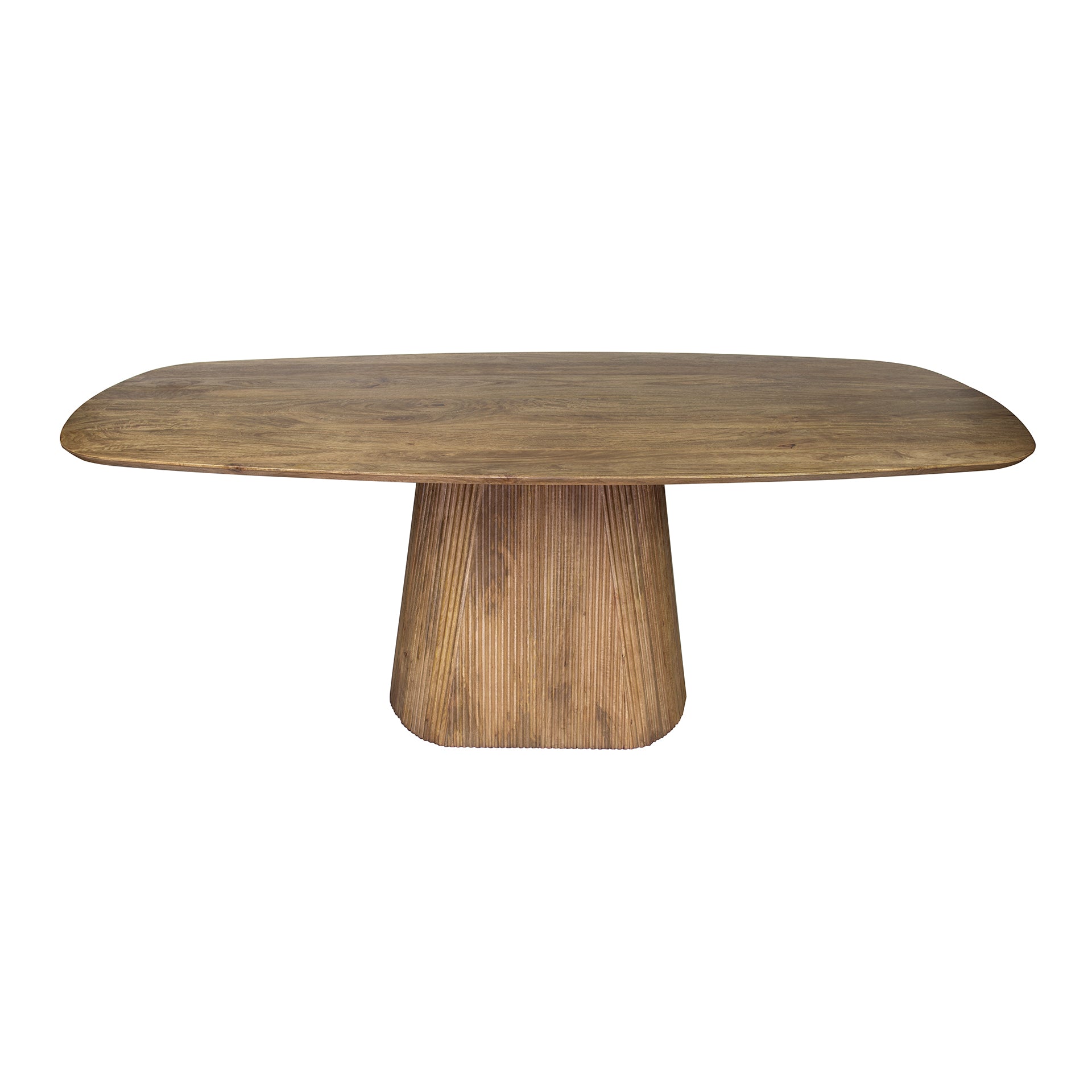 Esstisch – dänisch oval oval – 215×105×77 cm – Massiv Mango sand | Modell N0031