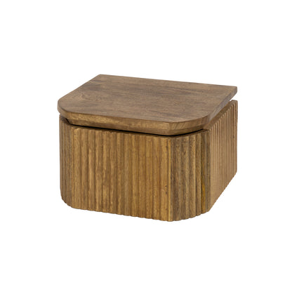 Nachttisch – 32×30×19 cm – Massiv Mango sand | Modell N0032
