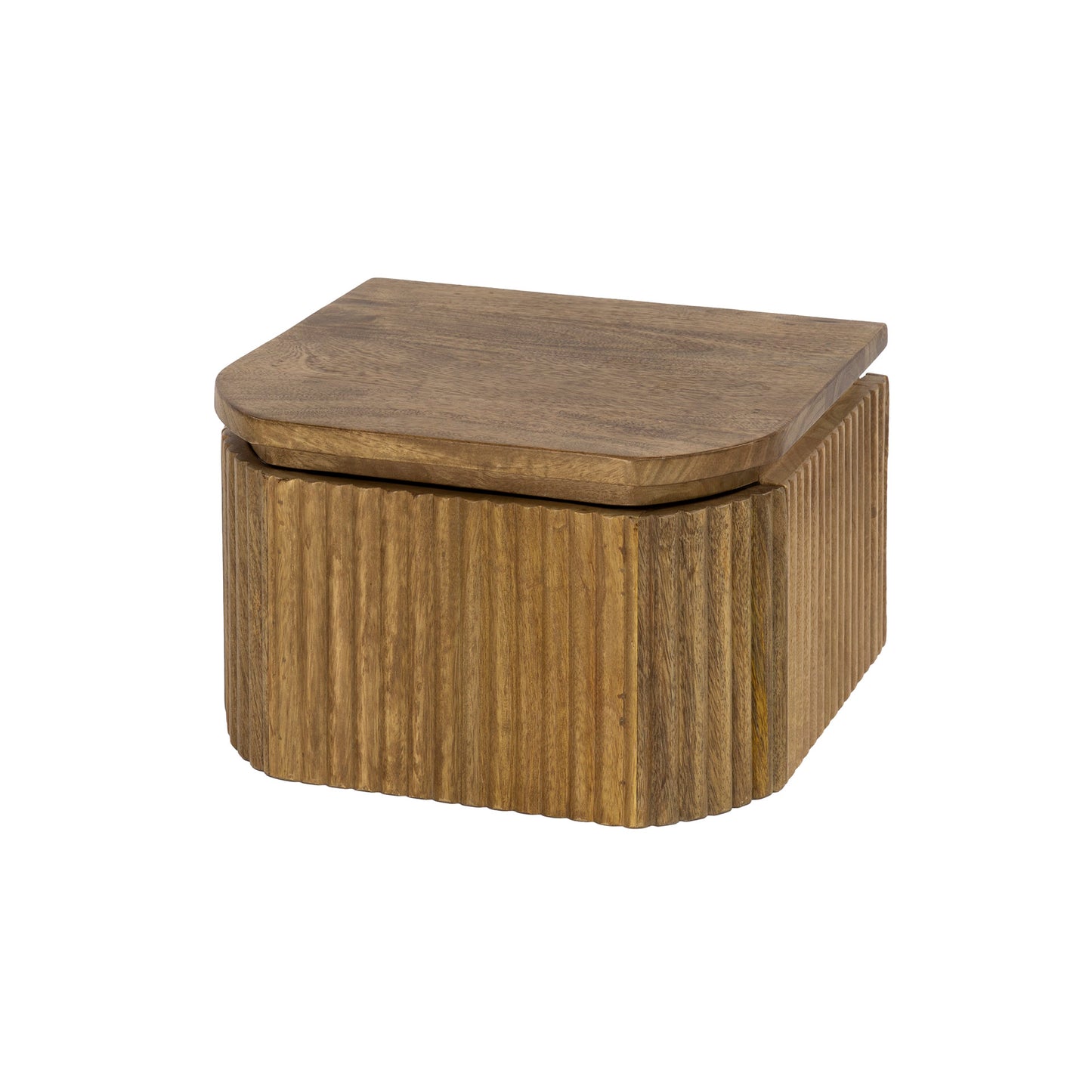 Nachttisch – 32×30×19 cm – Massiv Mango sand | Modell N0032