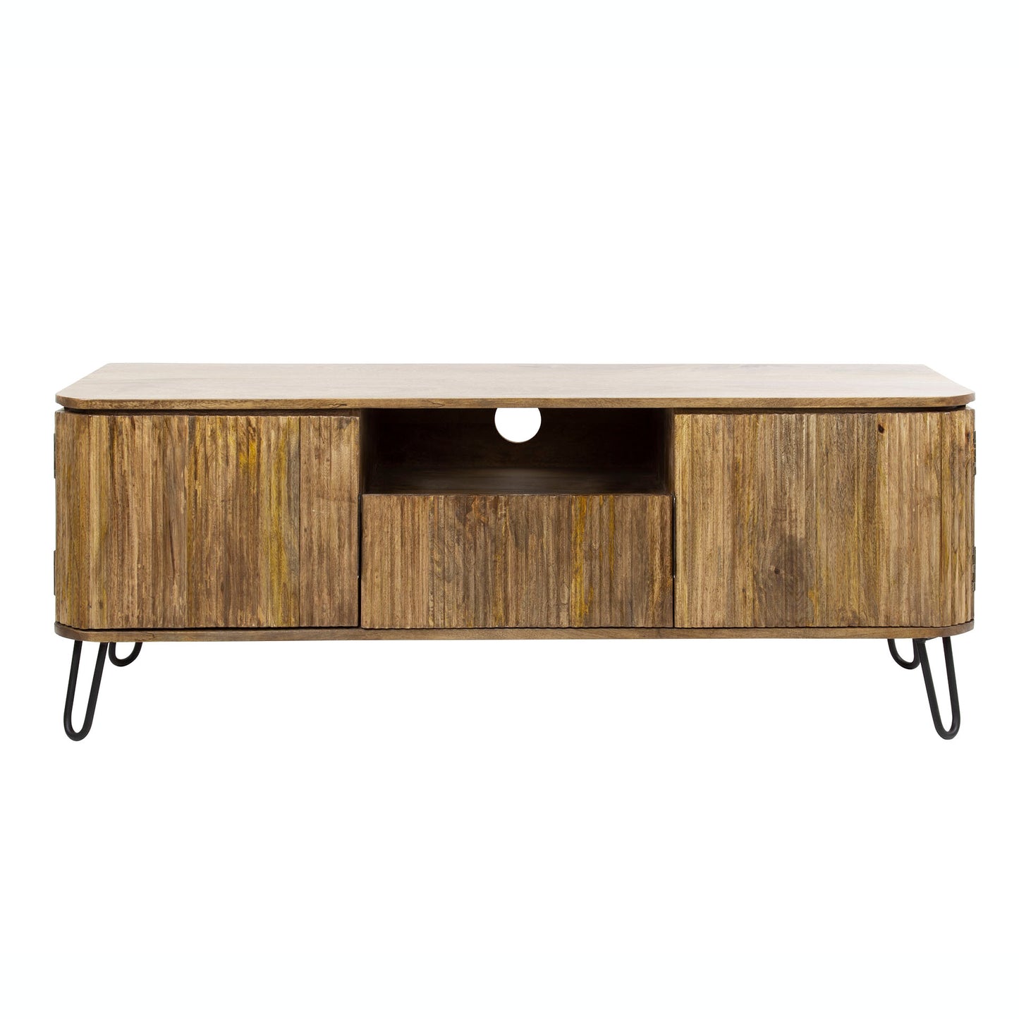 Highboard – 135×40×50 cm – Massiv Mango sand | Modell N0037