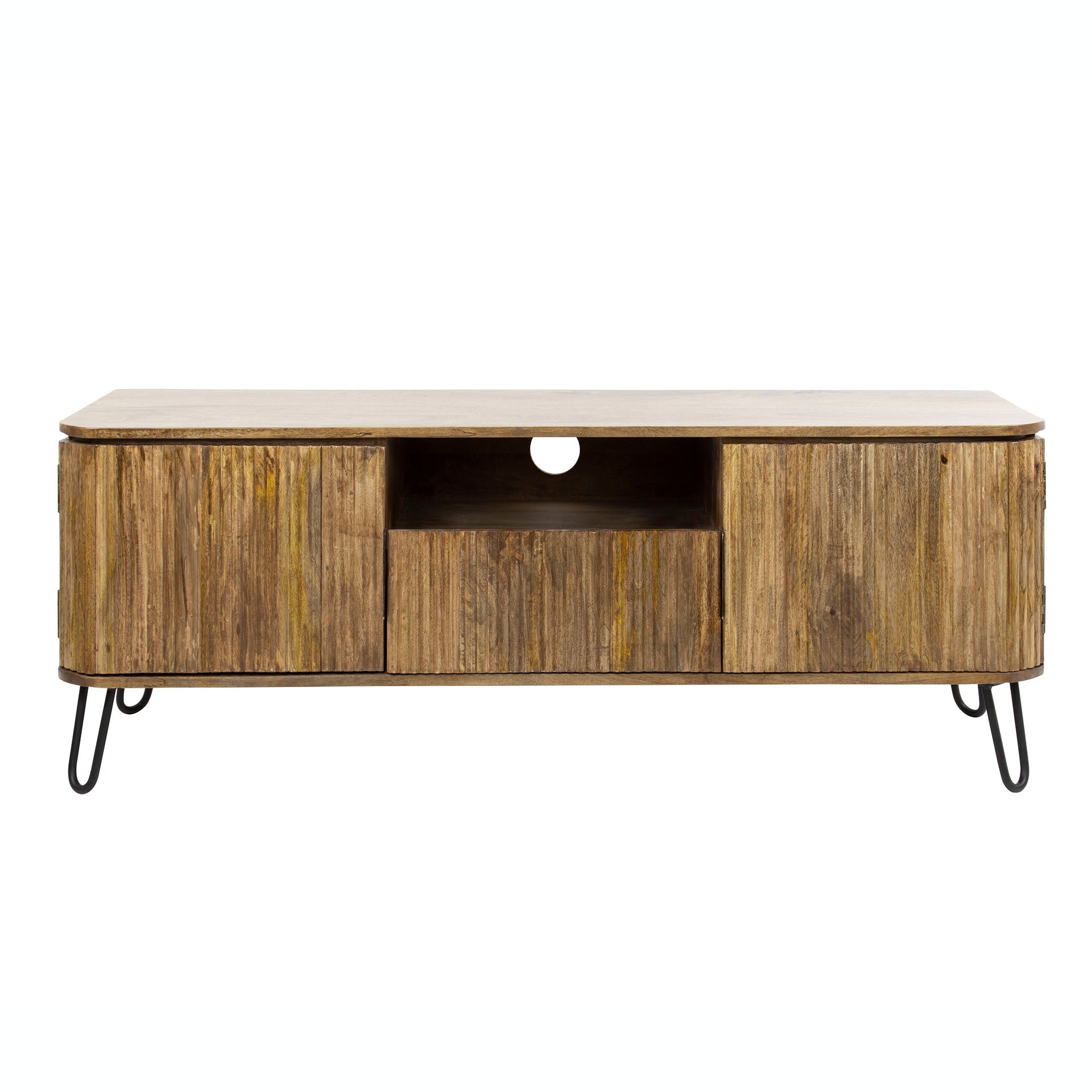 Highboard – 135×40×50 cm – Massiv Mango sand | Modell N0037