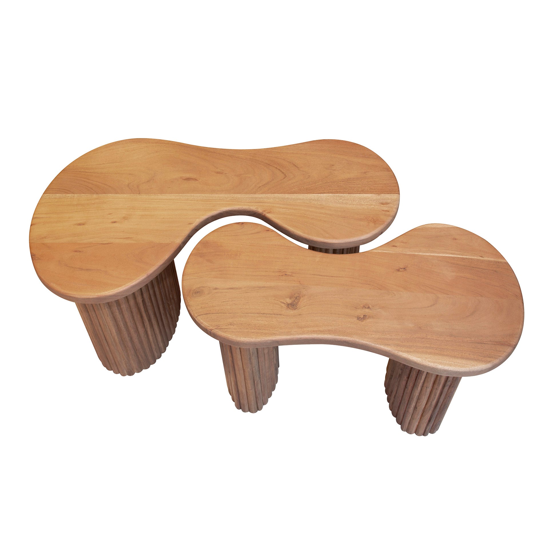 Couchtisch – 80×45×41 cm – Massiv Akazie | Modell N0042
