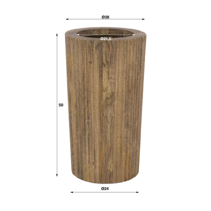 Garderobe – 28×28×50 cm – Massiv Mango sand | Modell N0050