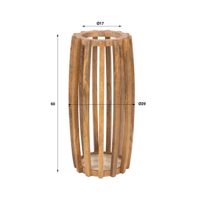 Garderobe – 29×29×60 cm – Massiv Mango sand | Modell N0055
