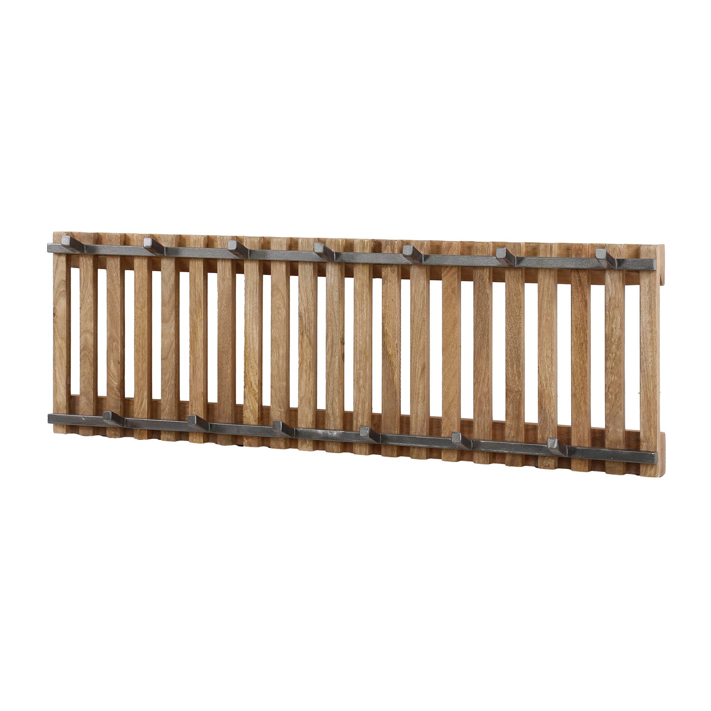 Garderobe – 6 haken – 100×10×33 cm – Massiv Mango sand | Modell N0058