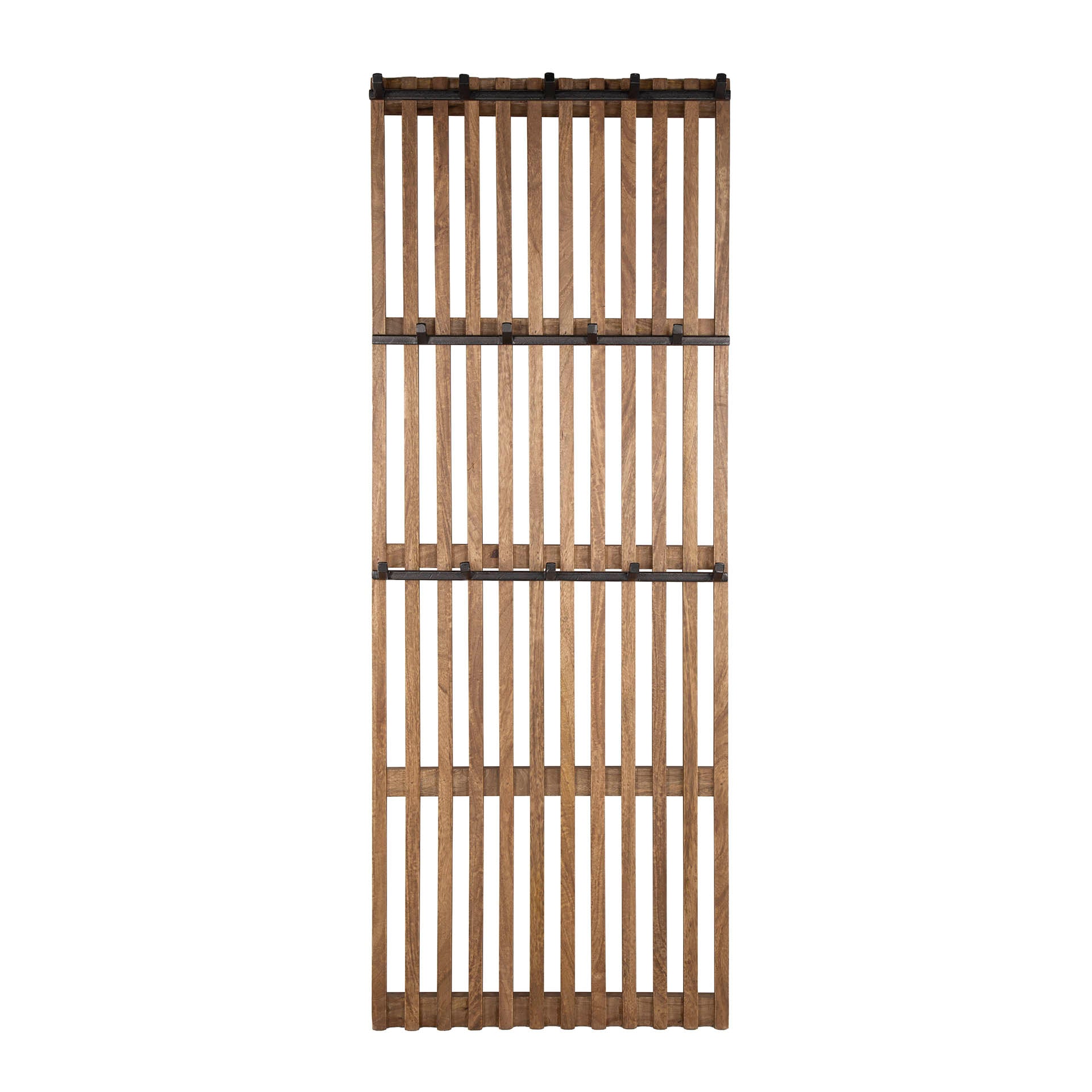 Garderobe – 4 haken – 60×10×160 cm – Massiv Mango sand | Modell N0059