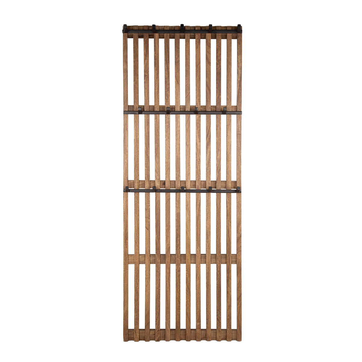 Garderobe – 4 haken – 60×10×160 cm – Massiv Mango sand | Modell N0059