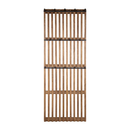 Garderobe – 4 haken – 60×10×160 cm – Massiv Mango sand | Modell N0059