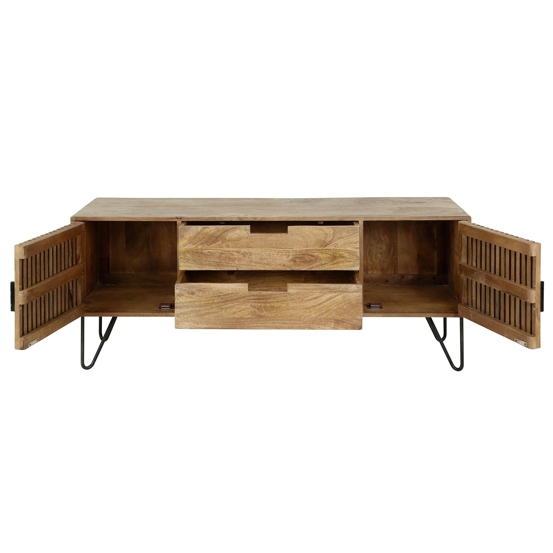 Highboard – 135×35×55 cm – Massiv Mango sand | Modell N0064