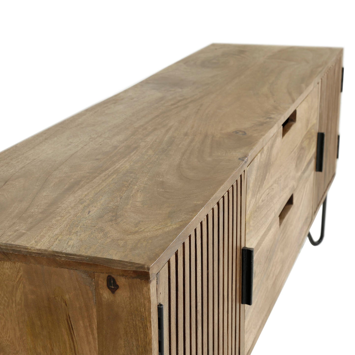 Highboard – 135×35×55 cm – Massiv Mango sand | Modell N0064