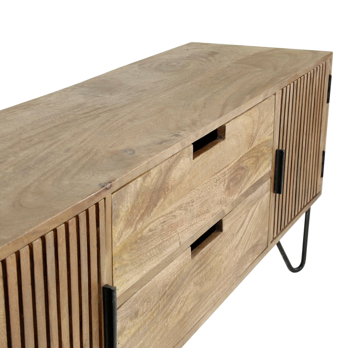 Highboard – 135×35×55 cm – Massiv Mango sand | Modell N0064