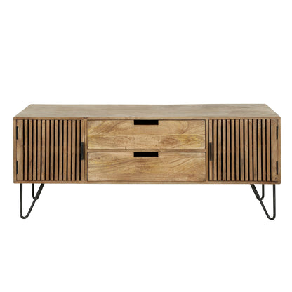 Highboard – 135×35×55 cm – Massiv Mango sand | Modell N0064