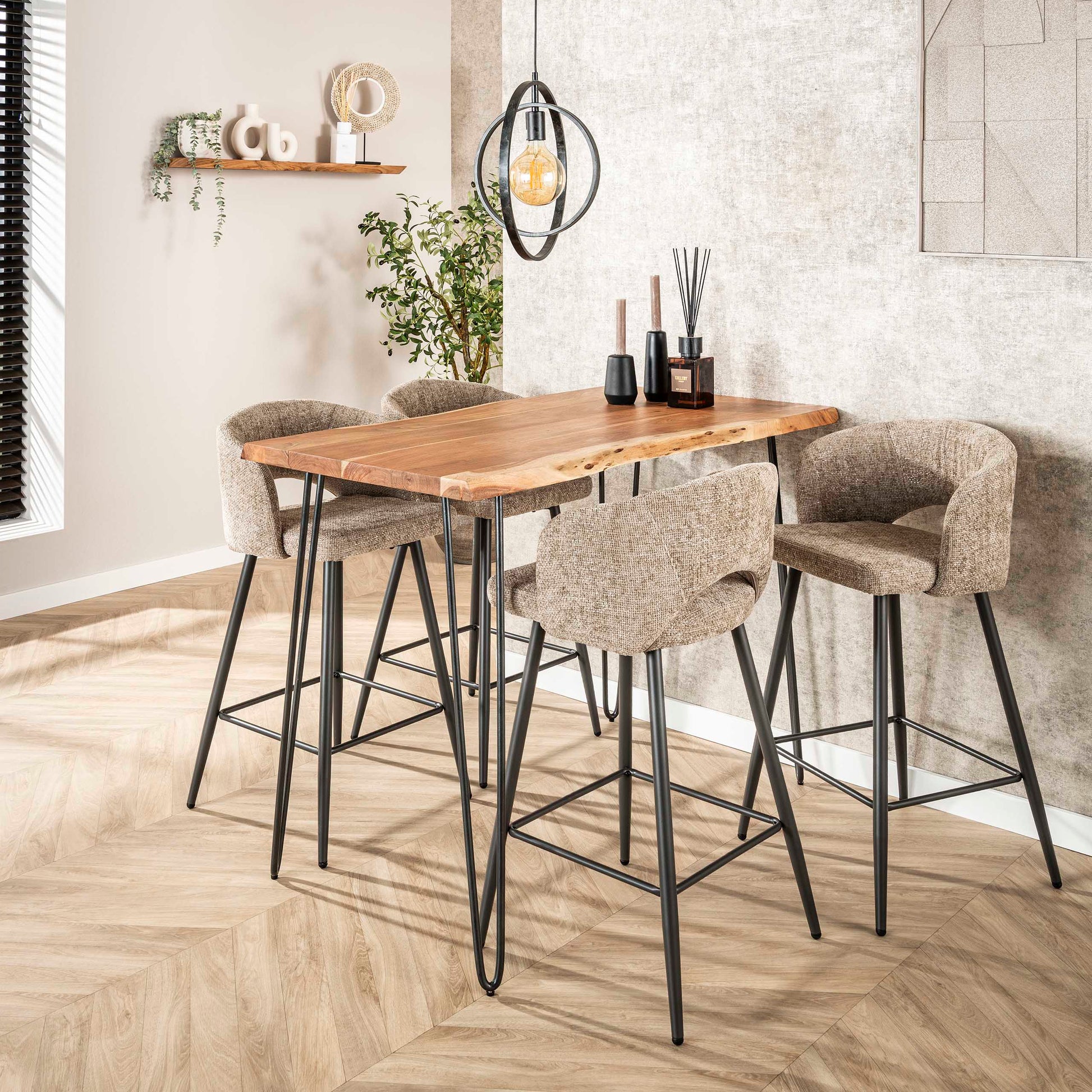 Bartisch – 130×70×92 cm – Massiv Akazie | Modell N0084