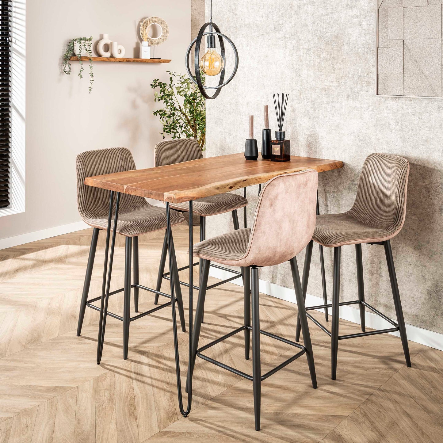 Bartisch – 130×70×92 cm – Massiv Akazie | Modell N0084