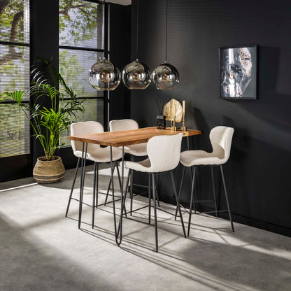 Bartisch – 130×70×92 cm – Massiv Akazie | Modell N0084