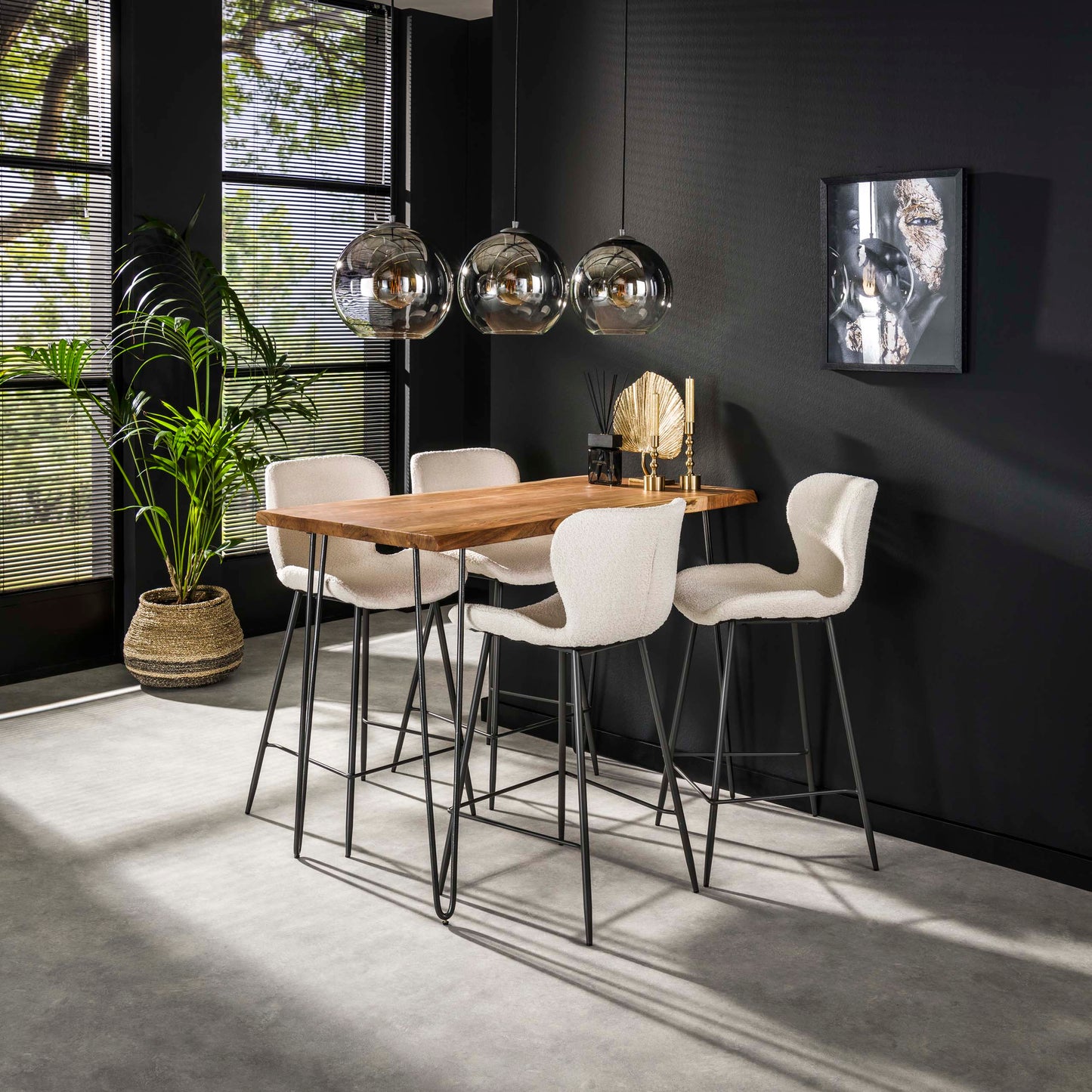 Bartisch – 130×70×92 cm – Massiv Akazie | Modell N0084