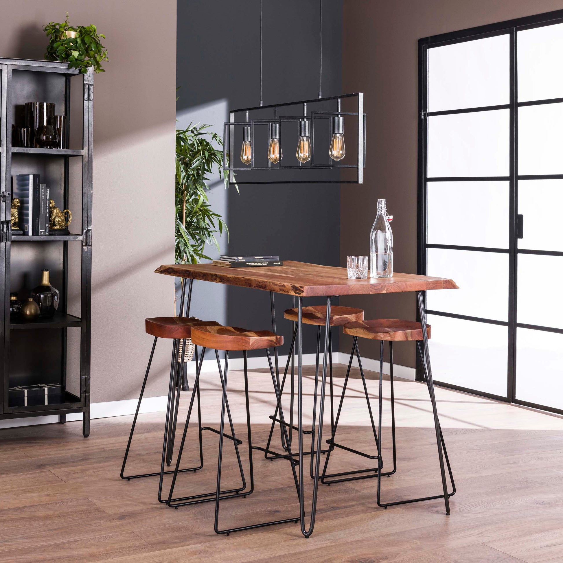 Bartisch – 130×70×92 cm – Massiv Akazie | Modell N0084