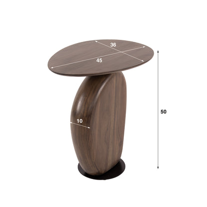 Beistelltisch – 45×36×50 cm – Massiv Akazie glaze brown | Modell N0087