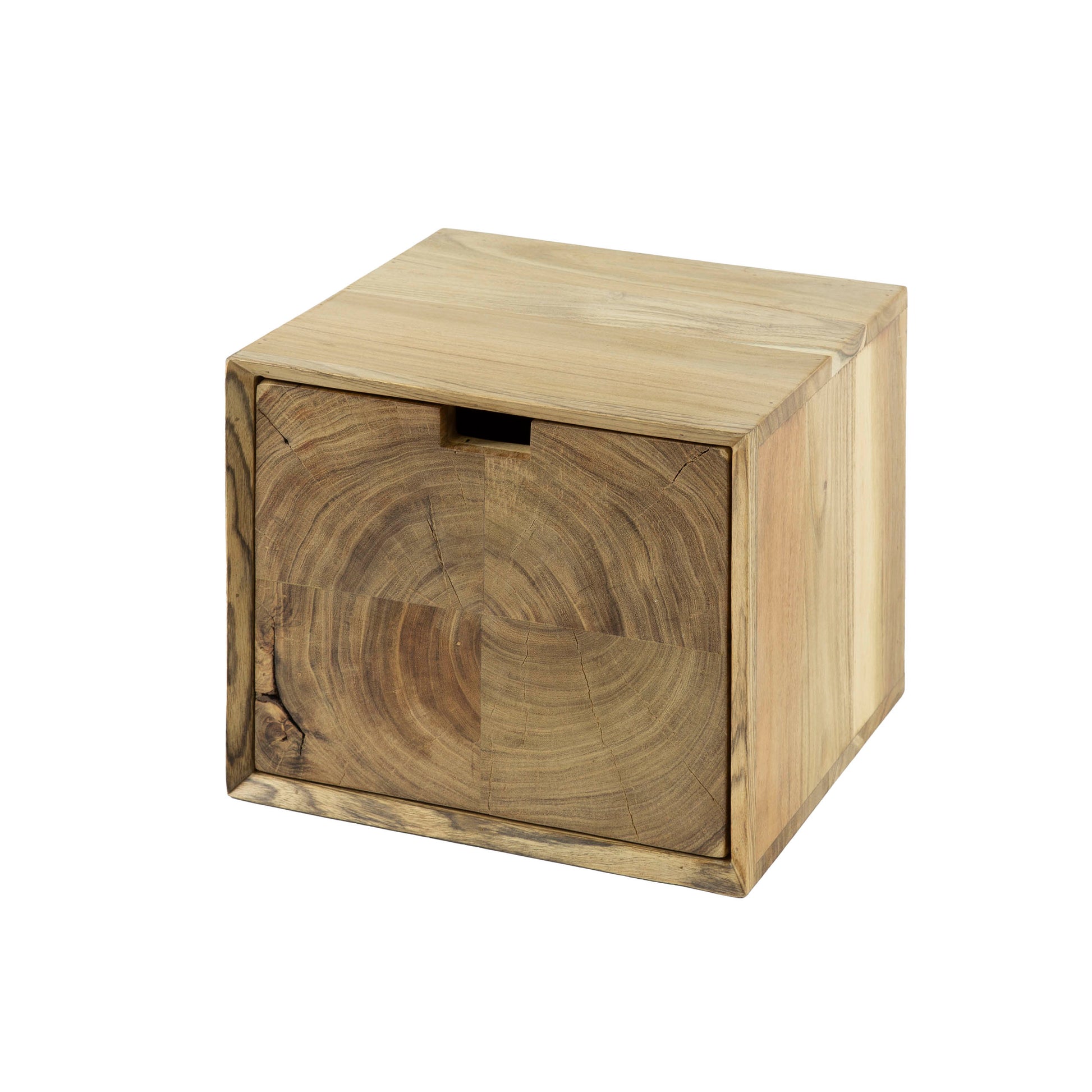 Nachttisch – 30×29×25 cm – Massiv Akazie | Modell N0090