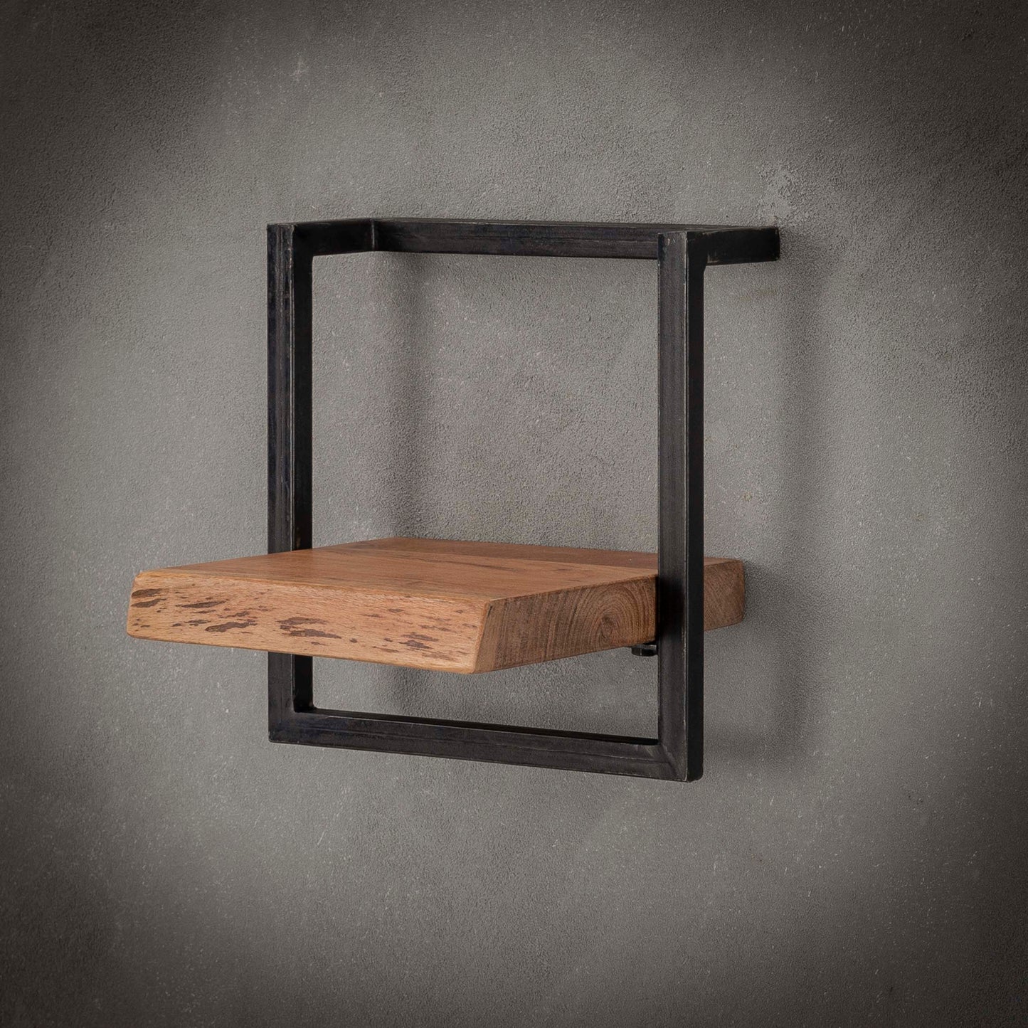 Wandregal – 30×25×30 cm – Massiv Akazie | Modell N0093