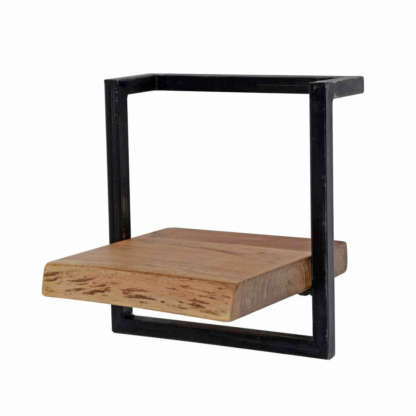 Wandregal – 30×25×30 cm – Massiv Akazie | Modell N0093