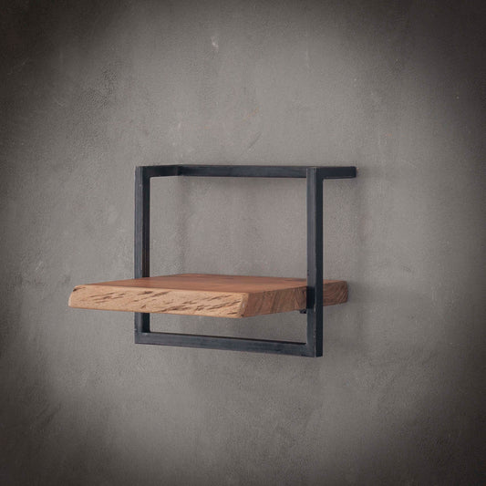 Wandregal – 40×25×30 cm – Massiv Akazie | Modell N0094