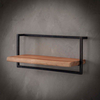 Wandregal – 65×25×30 cm – Massiv Akazie | Modell N0095