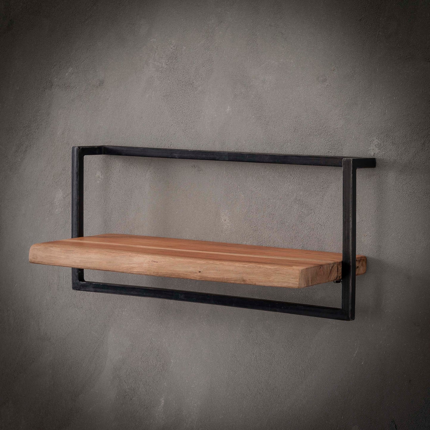 Wandregal – 65×25×30 cm – Massiv Akazie | Modell N0095