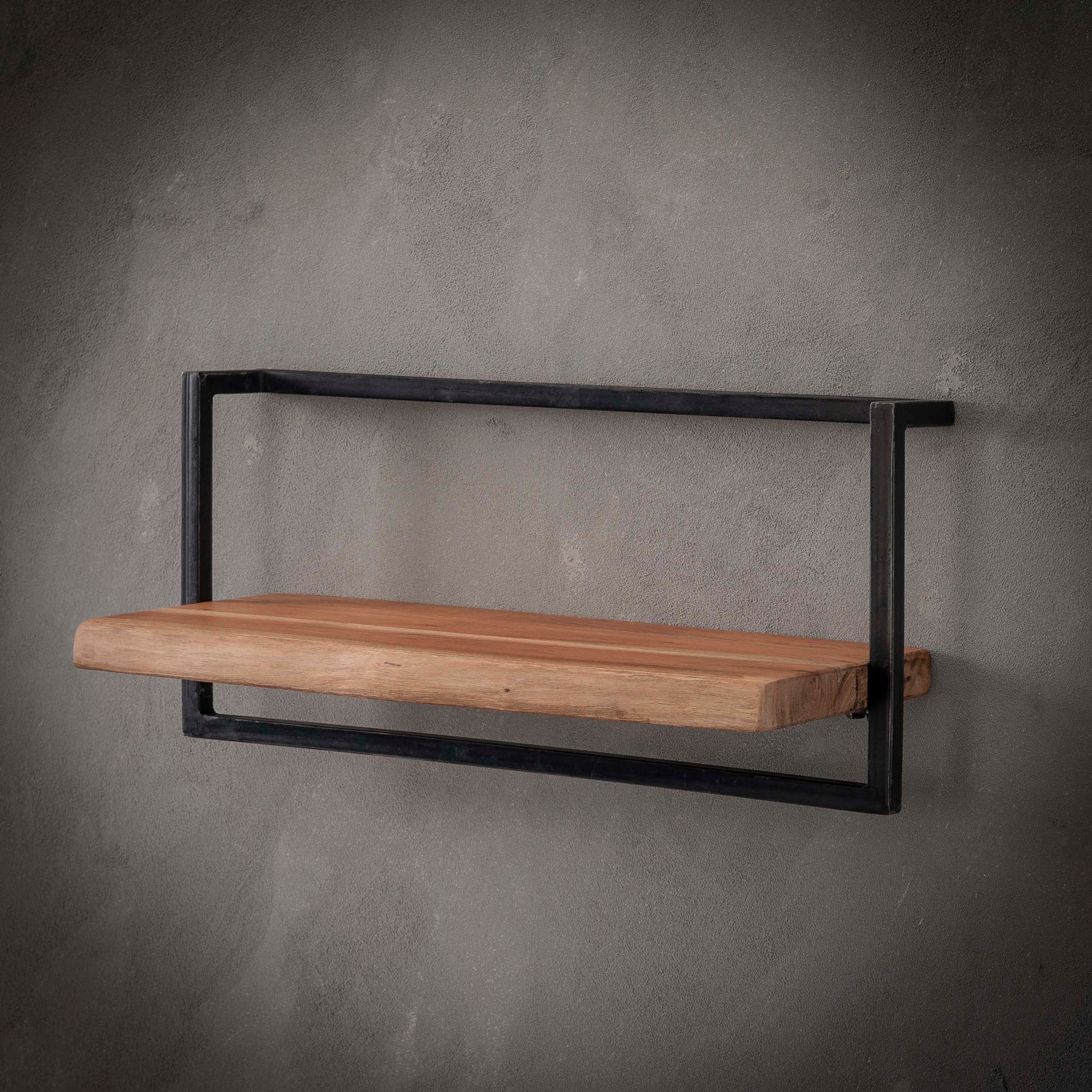 Wandregal – 65×25×30 cm – Massiv Akazie | Modell N0095