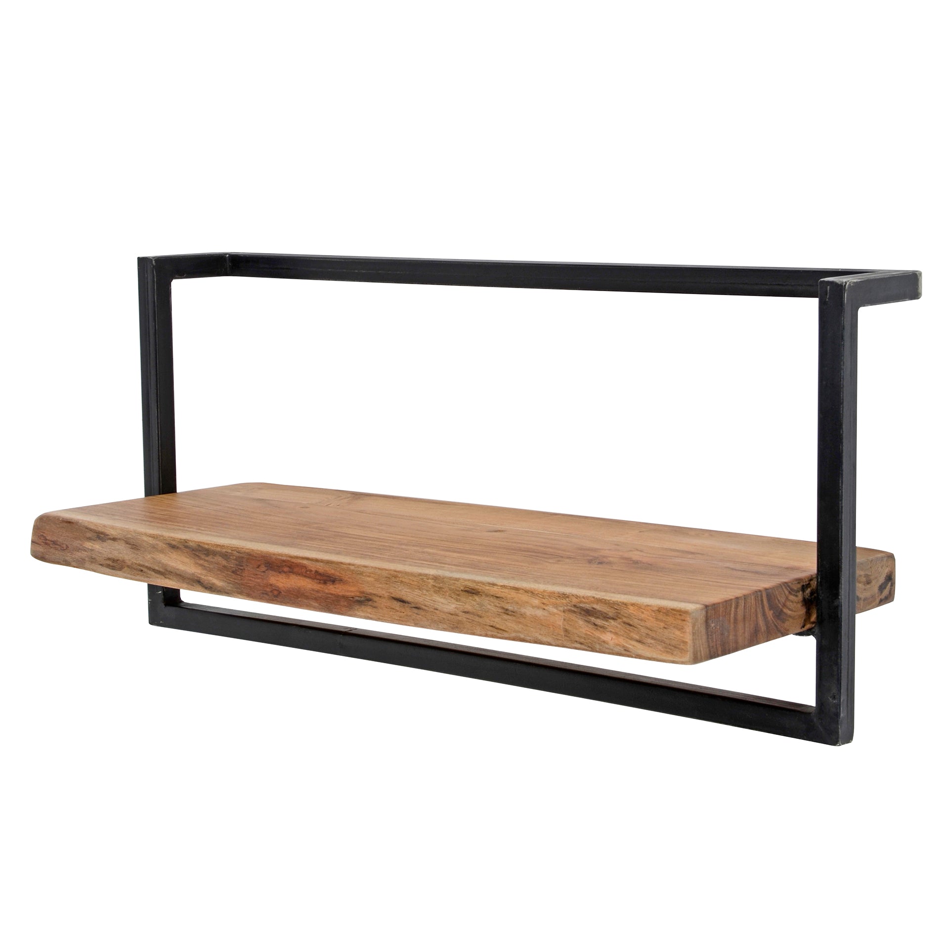 Wandregal – 65×25×30 cm – Massiv Akazie | Modell N0095