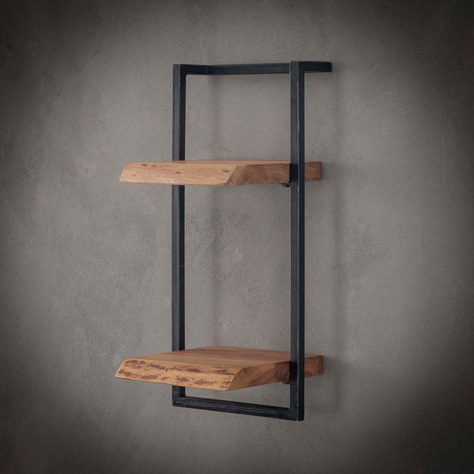 Wandregal – 30×25×65 cm – Massiv Akazie | Modell N0097