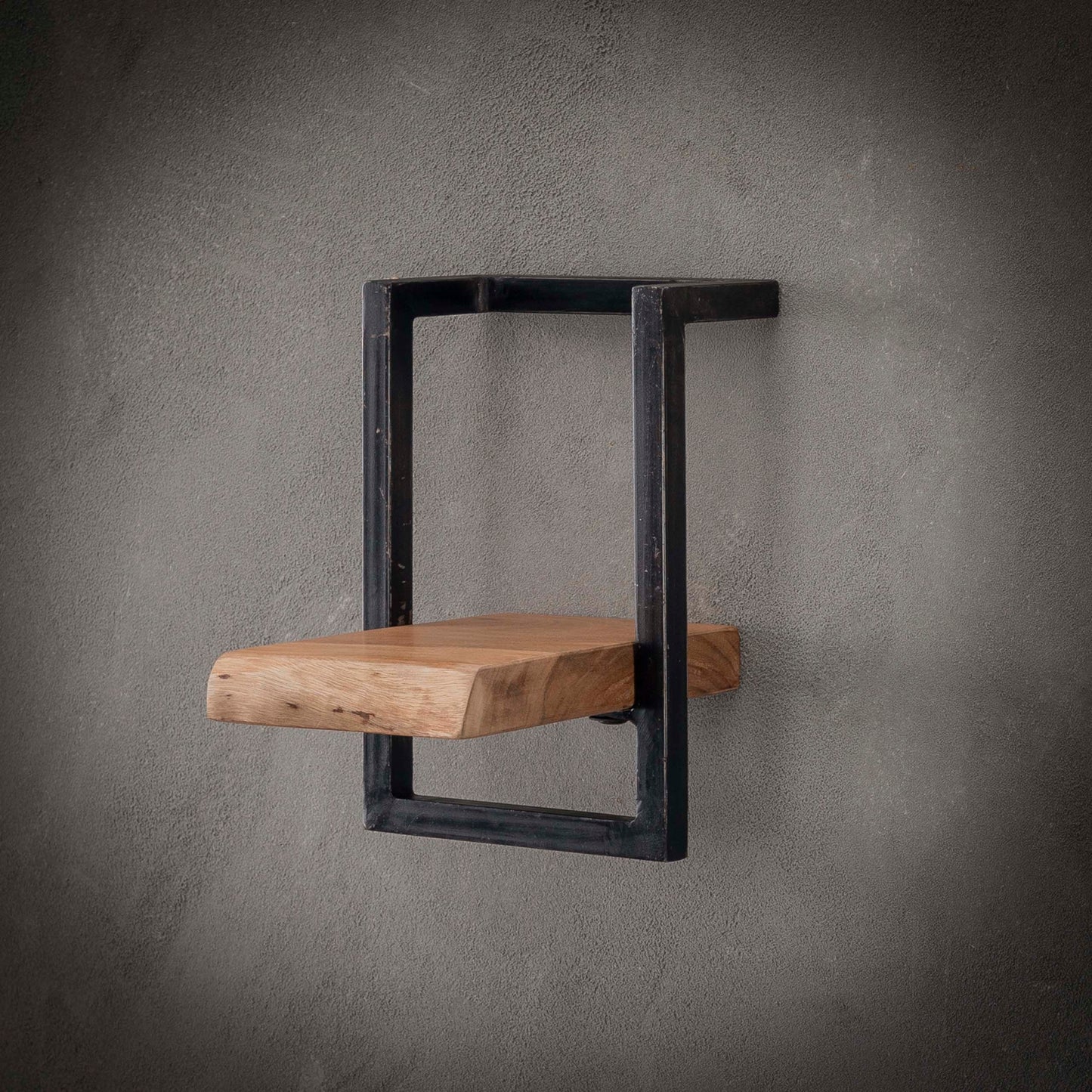 Wandregal – 30×25×100 cm – Massiv Akazie | Modell N0098
