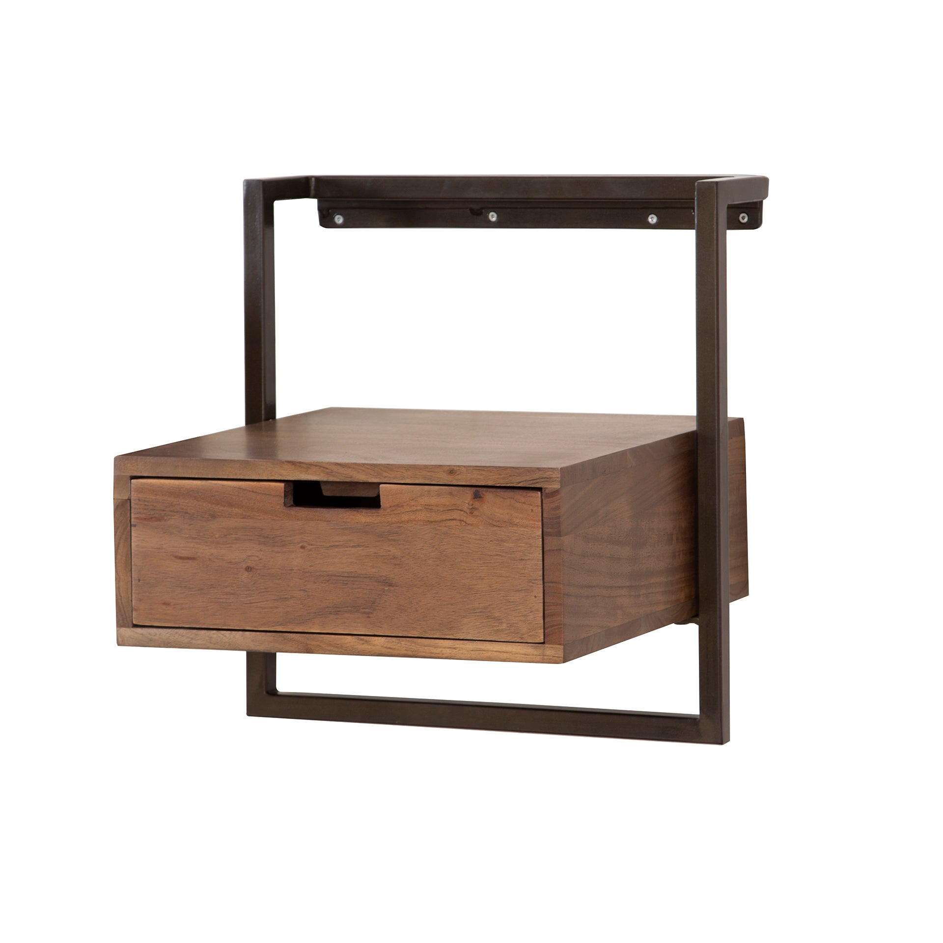 Nachttisch – 44×35×45 cm – Massiv Akazie | Modell N0104