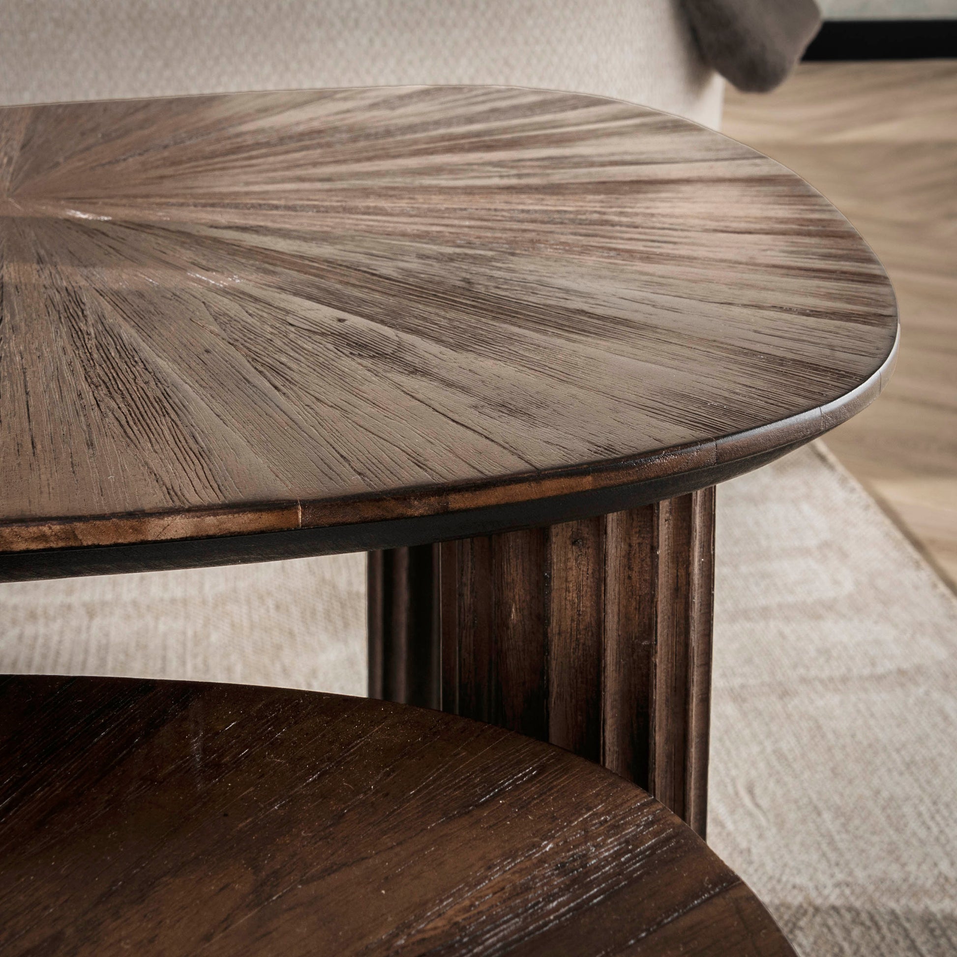Couchtisch – 62×51×43 cm – Massiv Teak Espresso | Modell N0108