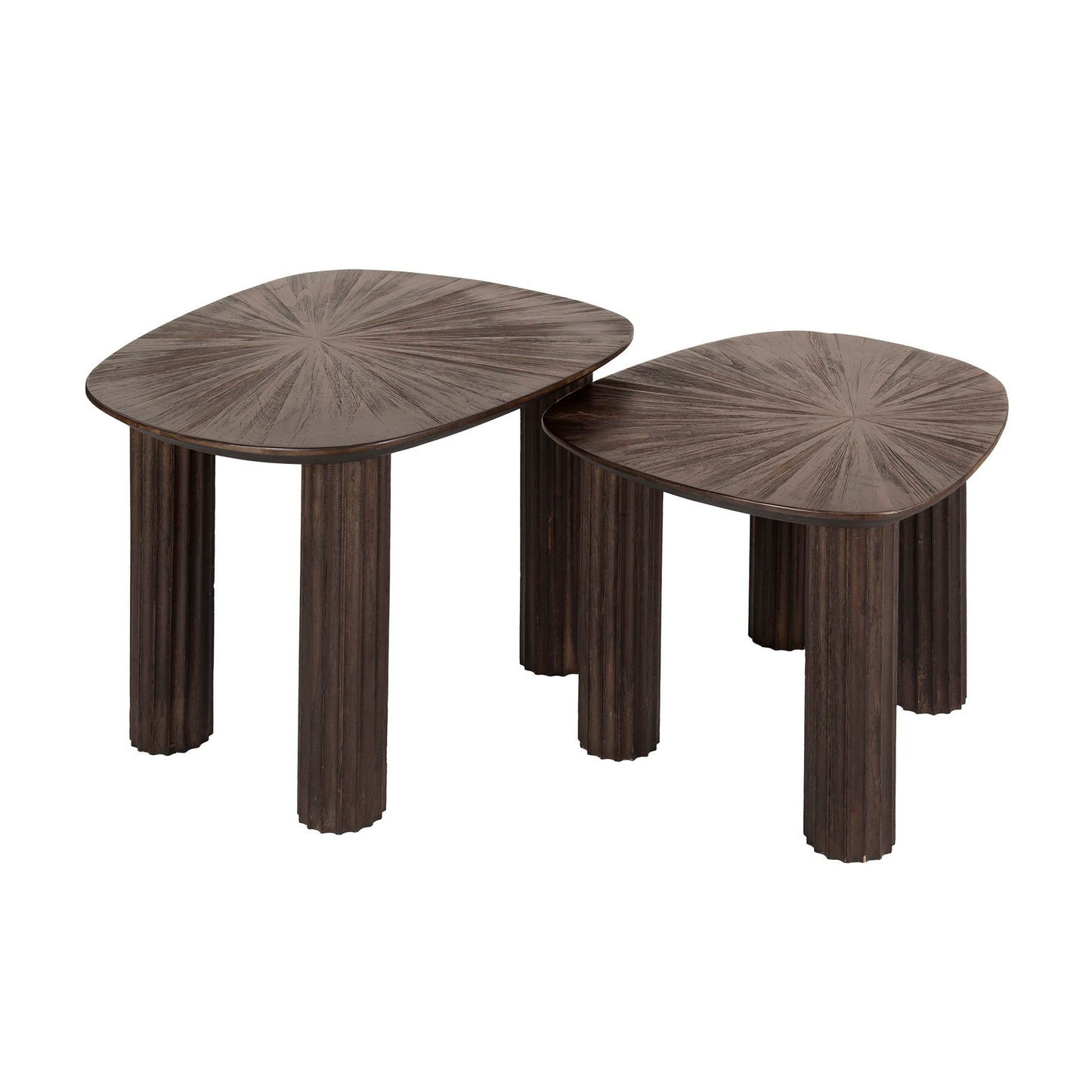 Couchtisch – 62×51×43 cm – Massiv Teak Espresso | Modell N0108