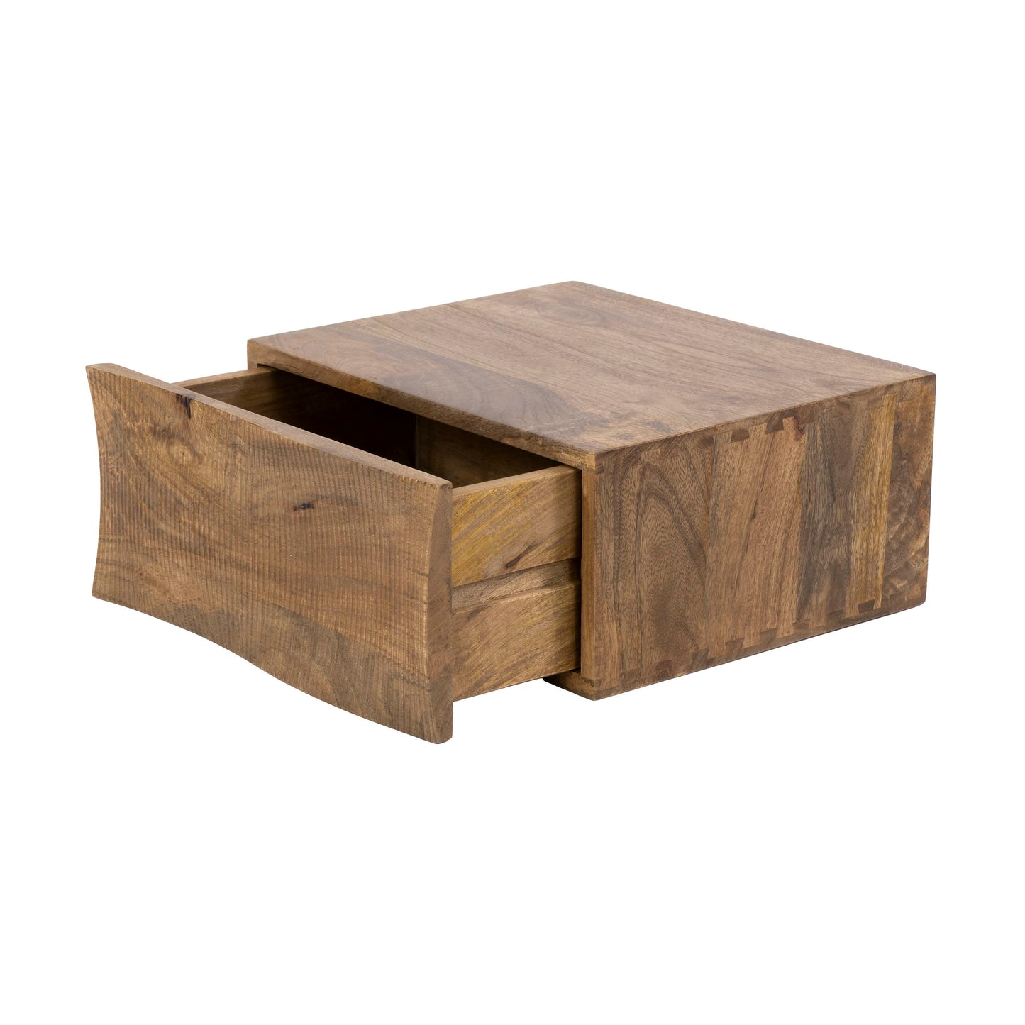 Nachttisch – 40×35×18 cm – Massiv Mango sand | Modell N0118