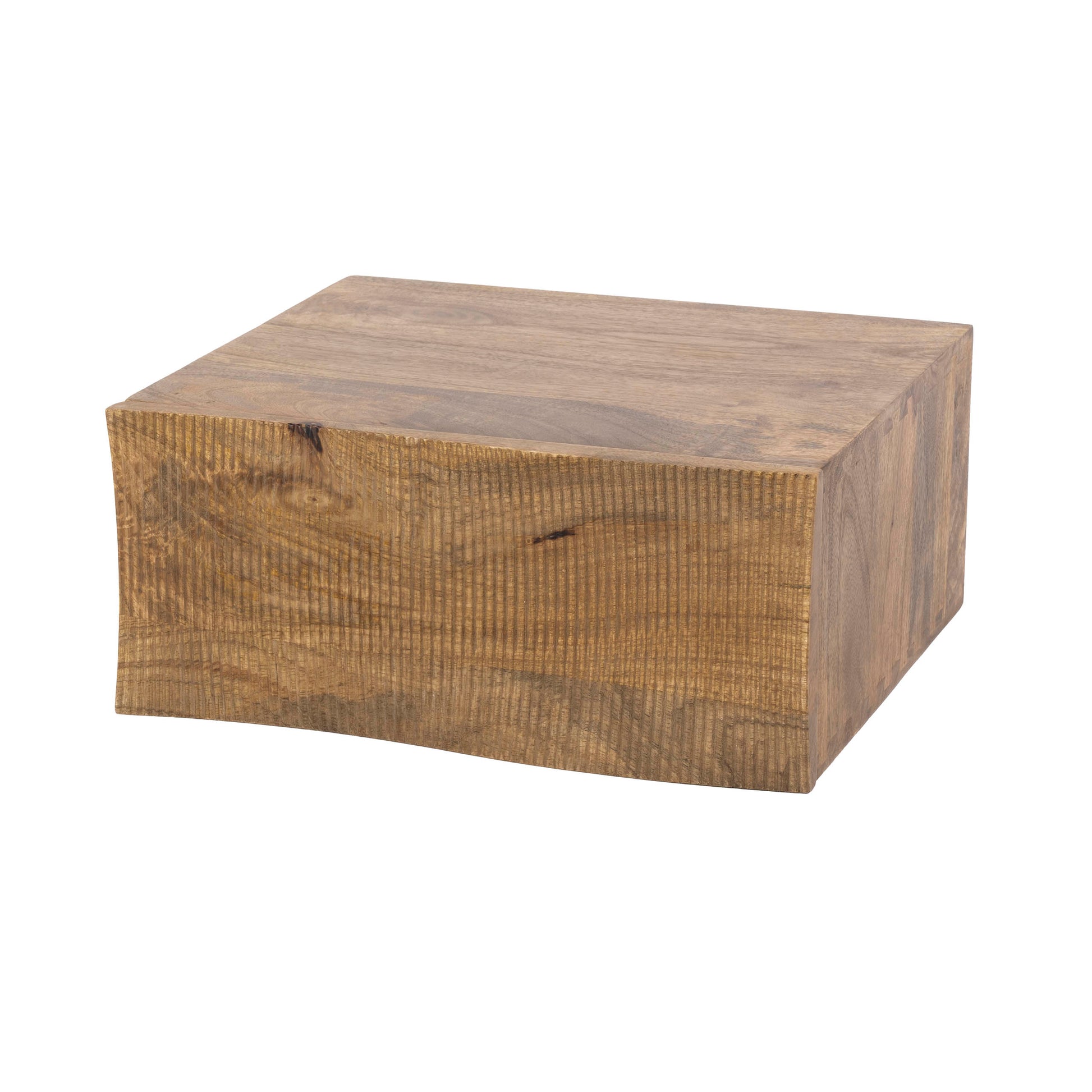 Nachttisch – 40×35×18 cm – Massiv Mango sand | Modell N0118