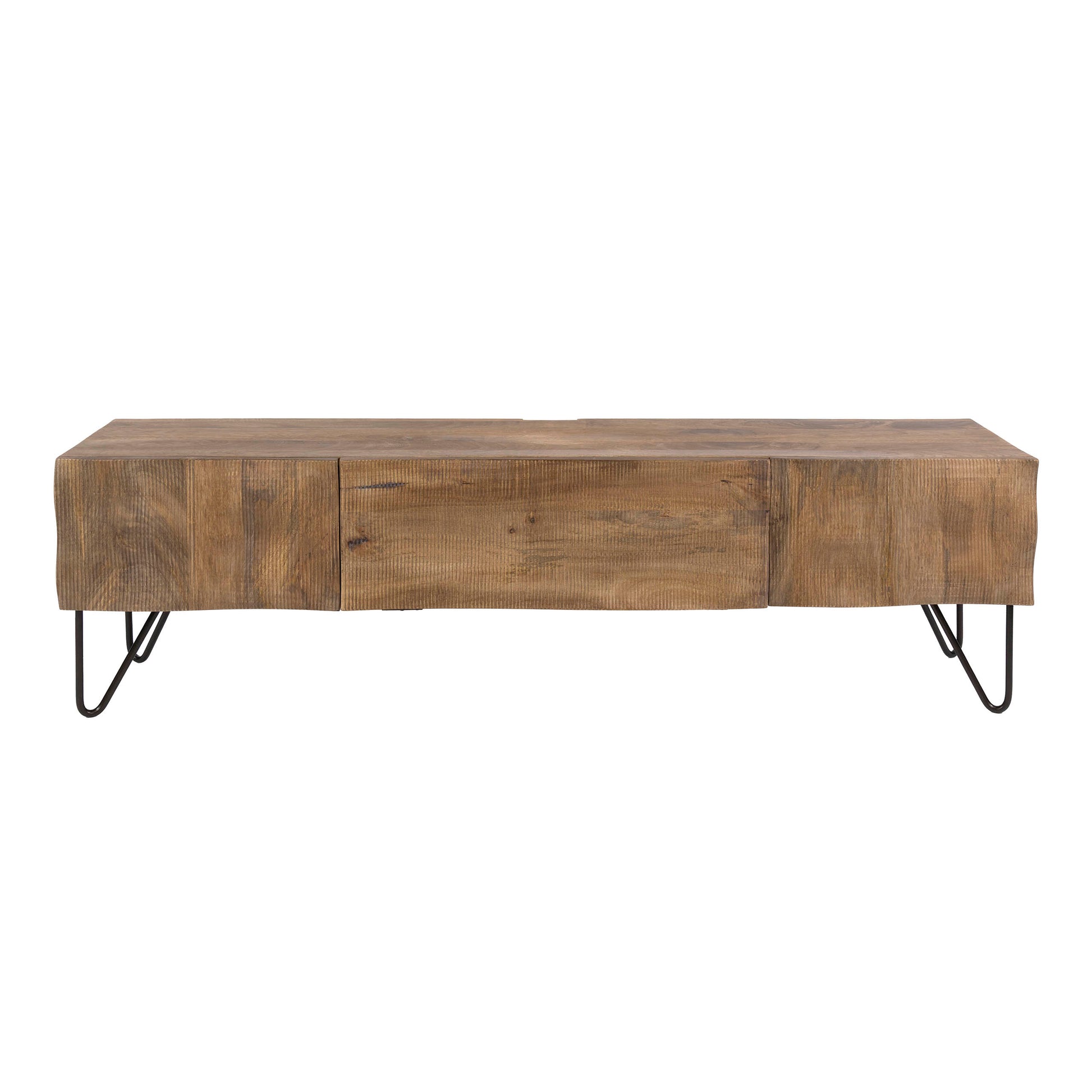Hängeschrank – 160×35×25 cm – Massiv Mango sand | Modell N0120