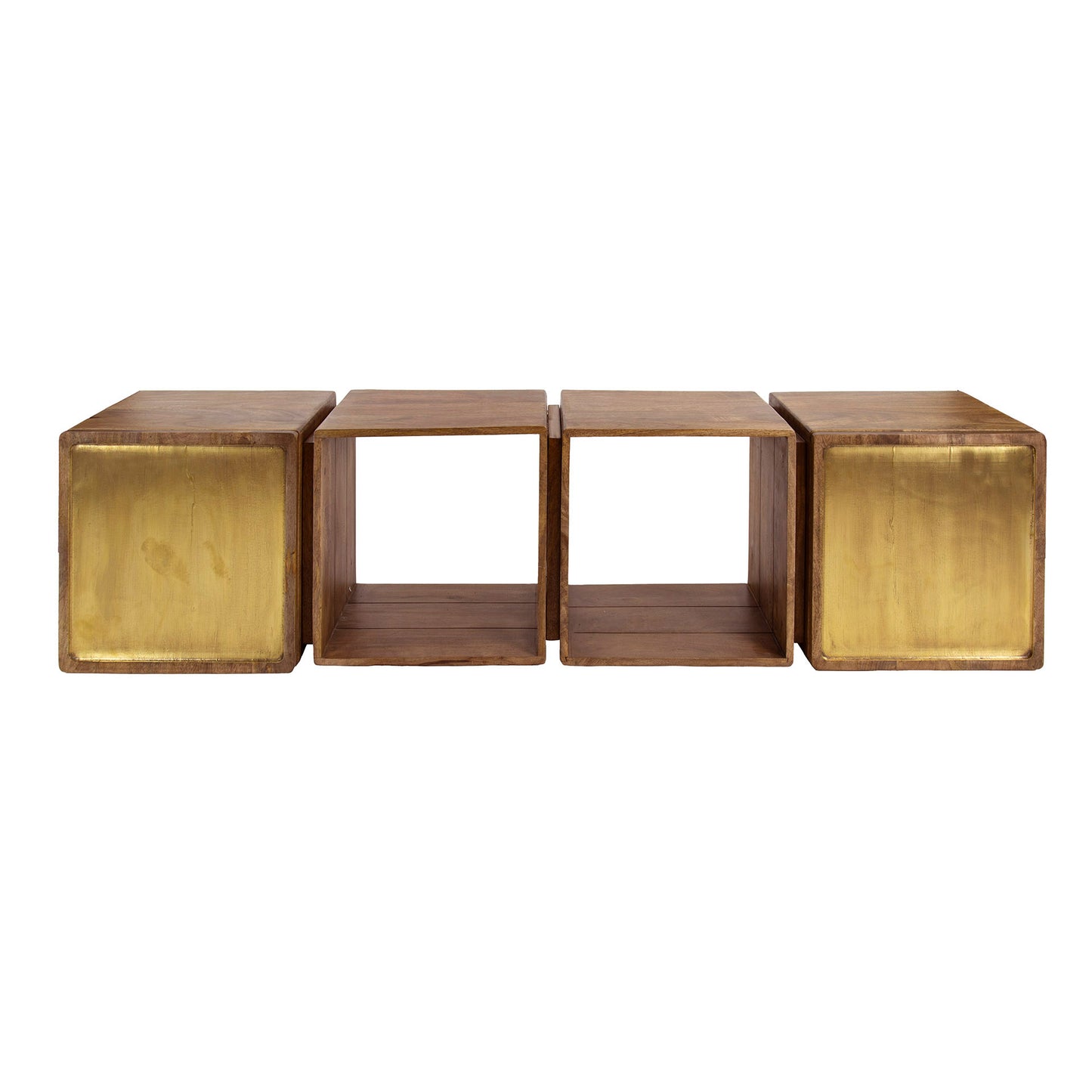 Hängeschrank – 169×36×41 cm – Massiv Mango sand | Modell N0127