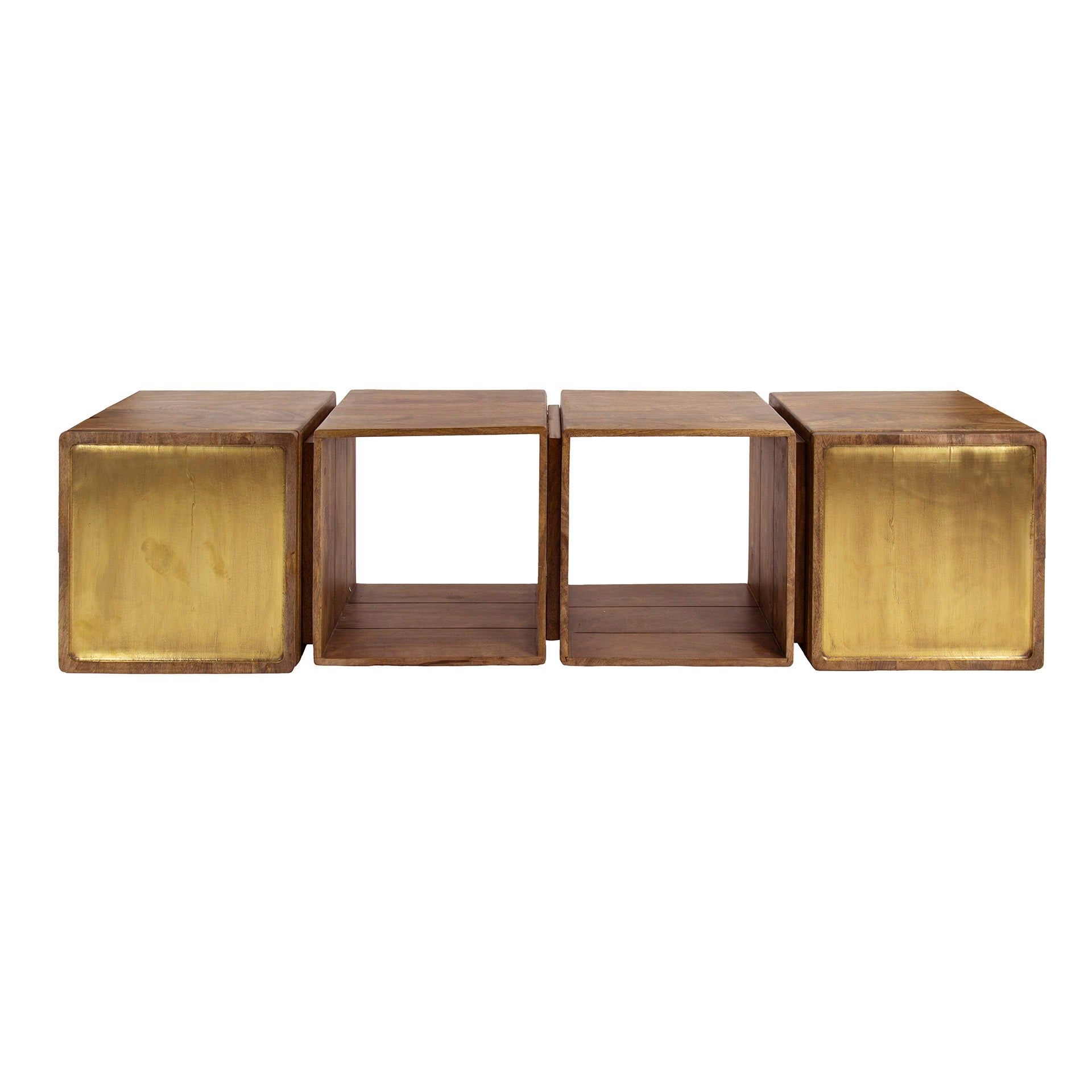 Hängeschrank – 169×36×41 cm – Massiv Mango sand | Modell N0127