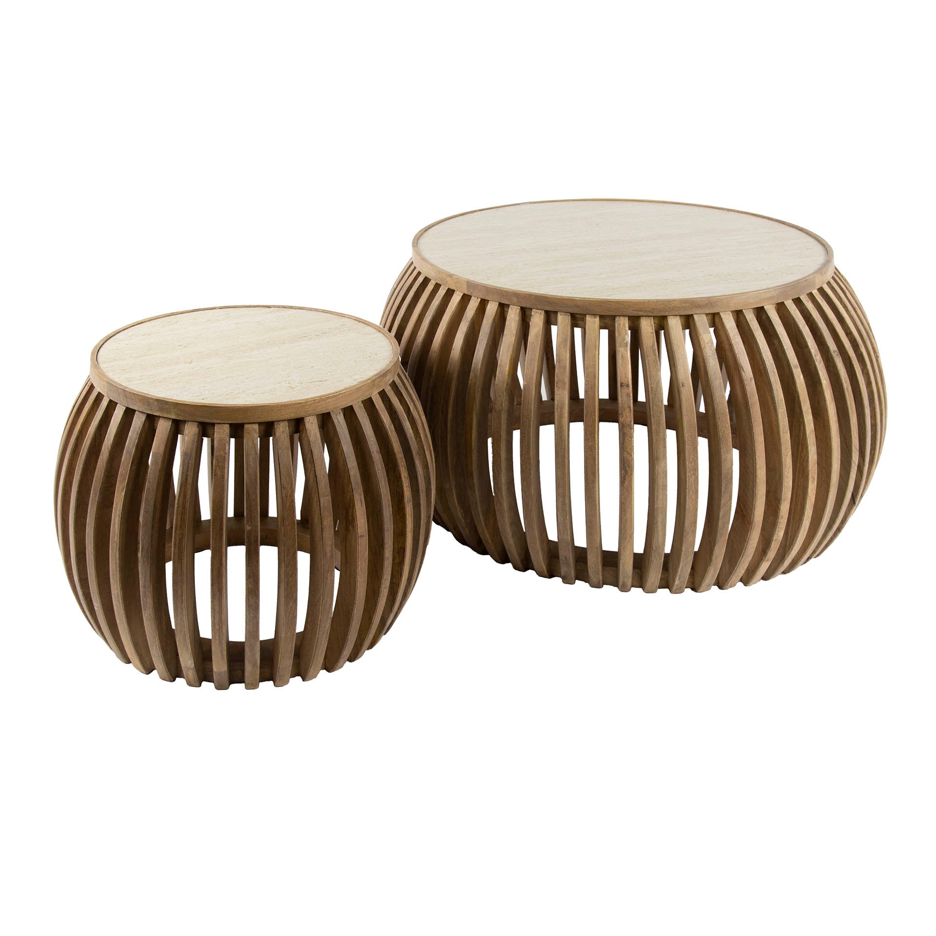 Couchtisch – 75×75×40 cm – Massiv Mango sand | Modell N0128